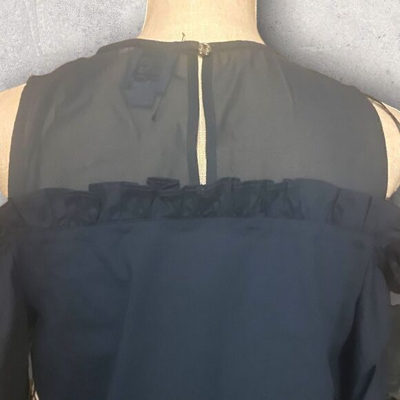 CeCE| NWT Women’s Cold Shoulder Dress w/ Embroidered Sleeves Size 6 Retail $116 - Picture 11 of 11